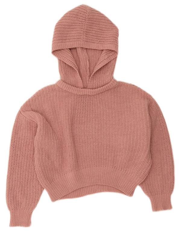 Zara Girls Hooded Jumper 9-10 Years Pink