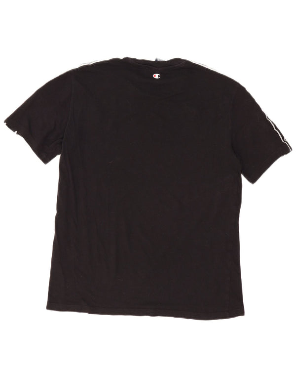 Γυναικείο κοντομάνικο γραφικό μπλουζάκι Champion UK 14 Medium Black