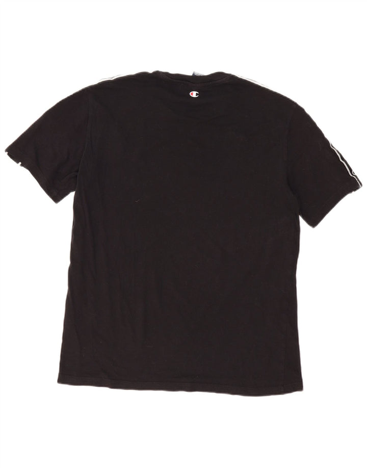 Γυναικείο κοντομάνικο γραφικό μπλουζάκι Champion UK 14 Medium Black