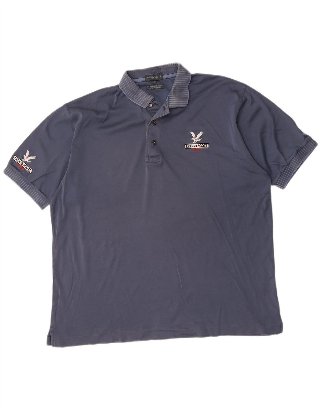 Ανδρικό πουκάμισο πόλο Lyle & Scott, μεγάλο ναυτικό, βαμβακερό