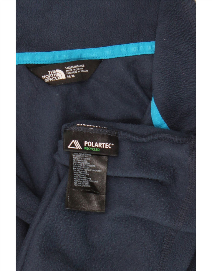 THE NORTH FACE Ανδρικό φερμουάρ με λαιμόκοψη Fleece Jumper Medium Navy Blue Polyester