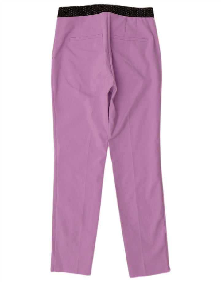Zara Γυναικείο Slim Suit Παντελόνι Small W27 L27 Purple Polyester