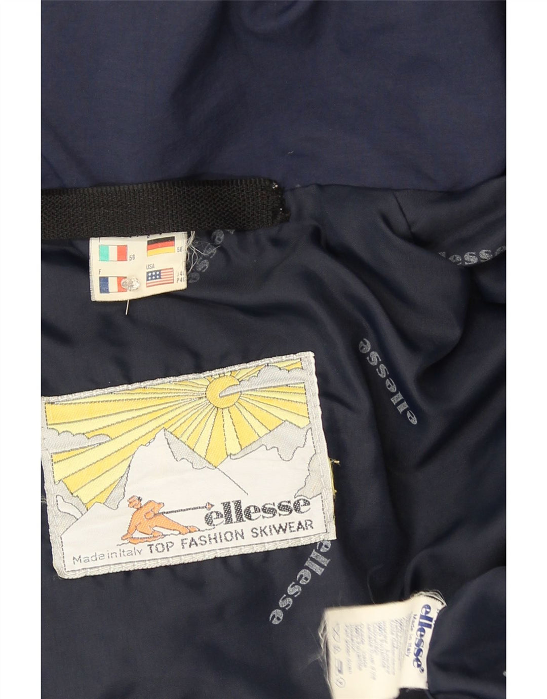 Ellesse Ανδρικό μπουφάν σκι με κουκούλα IT 56 3XL Navy Blue Polyamide