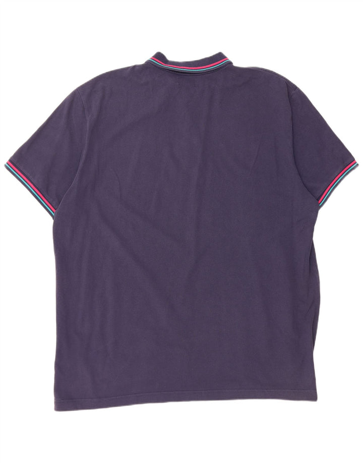 Ανδρικό μπλουζάκι πόλο Kappa 3XL Navy Blue