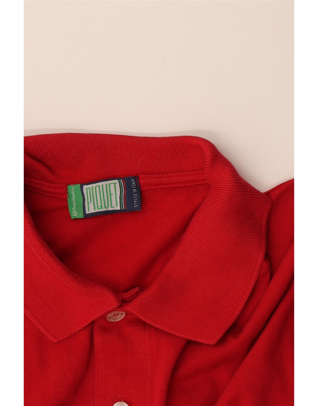 Sergio Tacchini Ανδρικό Πόλο Μπλουζάκι μεγάλο κόκκινο