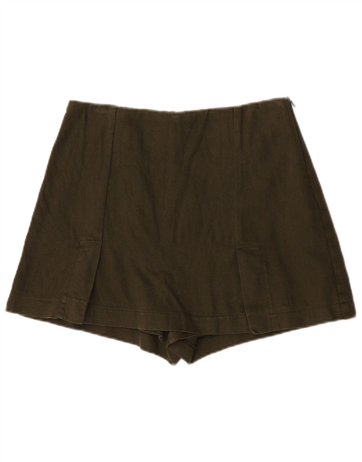 Zara Γυναικείο Hot Παντελόνι XS W24 Χακί Βαμβακερό