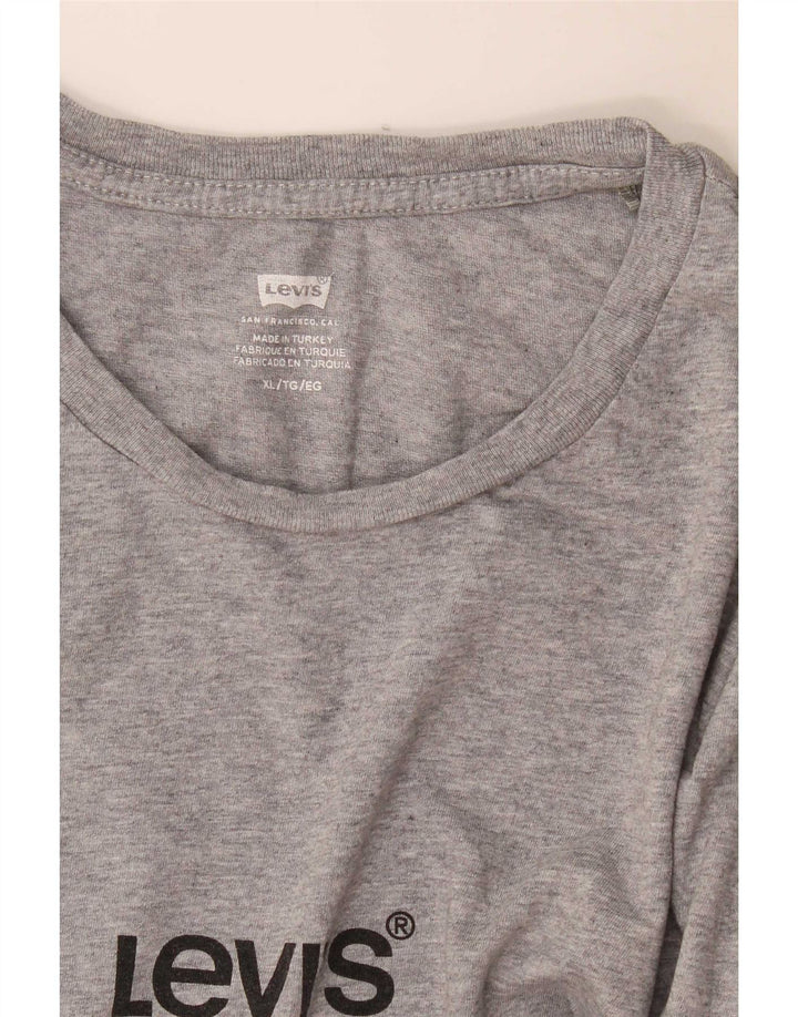 Ανδρικό γραφικό T-Shirt Levi's Top XL Grey Flecked
