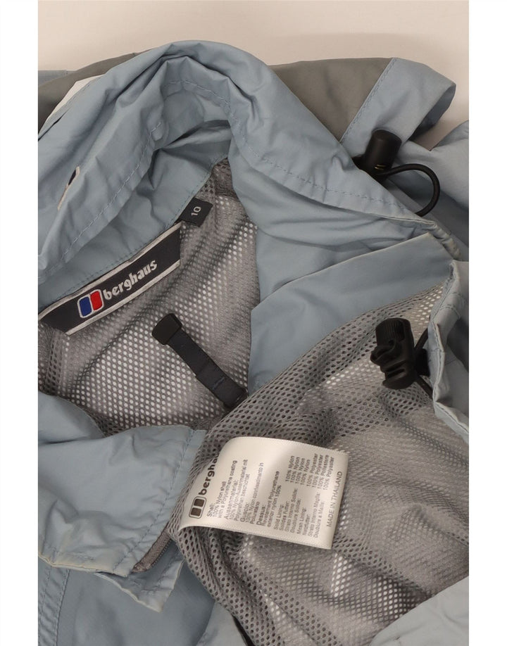 Γυναικείο μπουφάν βροχής με κουκούλα Berghaus UK 10 Small Blue Nylon