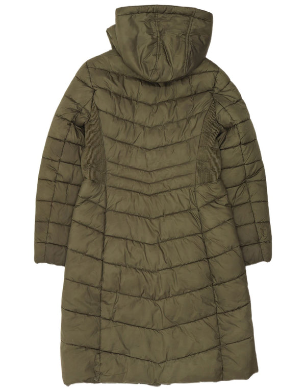 Joules Γυναικείο παλτό με κουκούλα UK 12 Medium Khaki Polyester