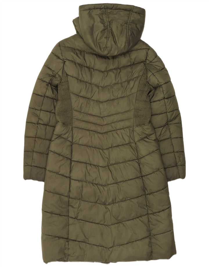 Joules Γυναικείο παλτό με κουκούλα UK 12 Medium Khaki Polyester