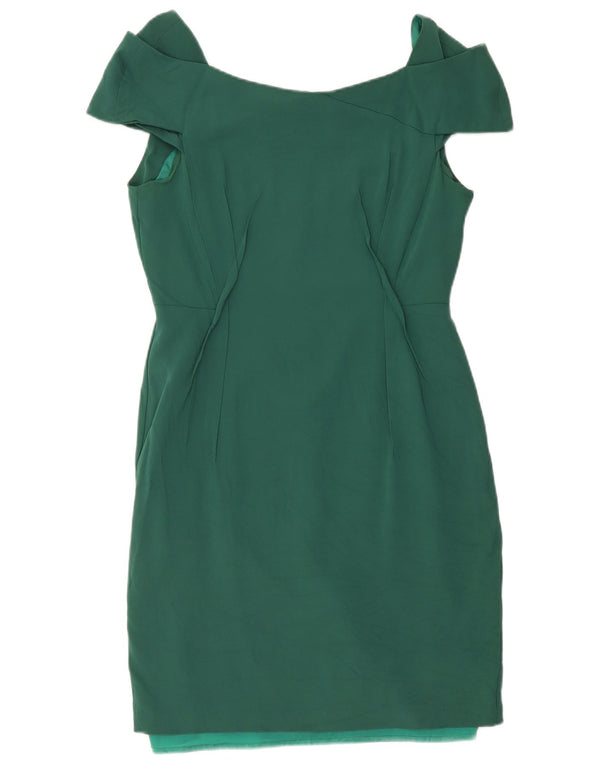 Γυναικείο φόρεμα Reiss Off Shoulder Sheath UK 14 Large Green Viscose