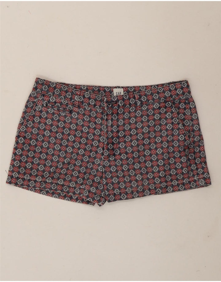 Gap γυναικείο κανονικό σορτς chino US 10 μεγάλο W32 πολύχρωμο γεωμετρικό