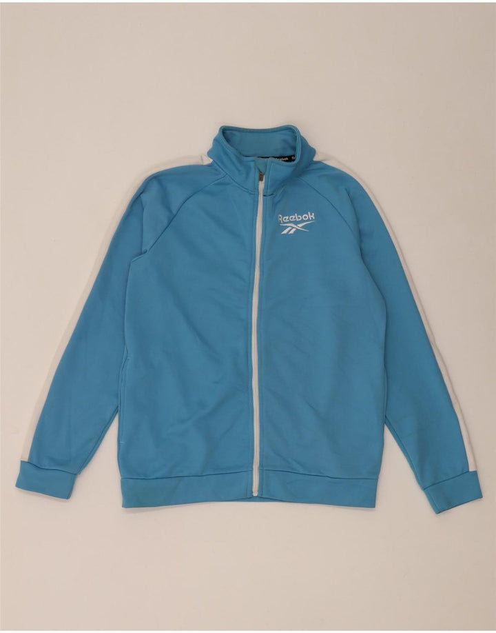 Reebok Boys αθλητική φόρμα Top Jacket 15-16 Years Blue Colourblock Polyester