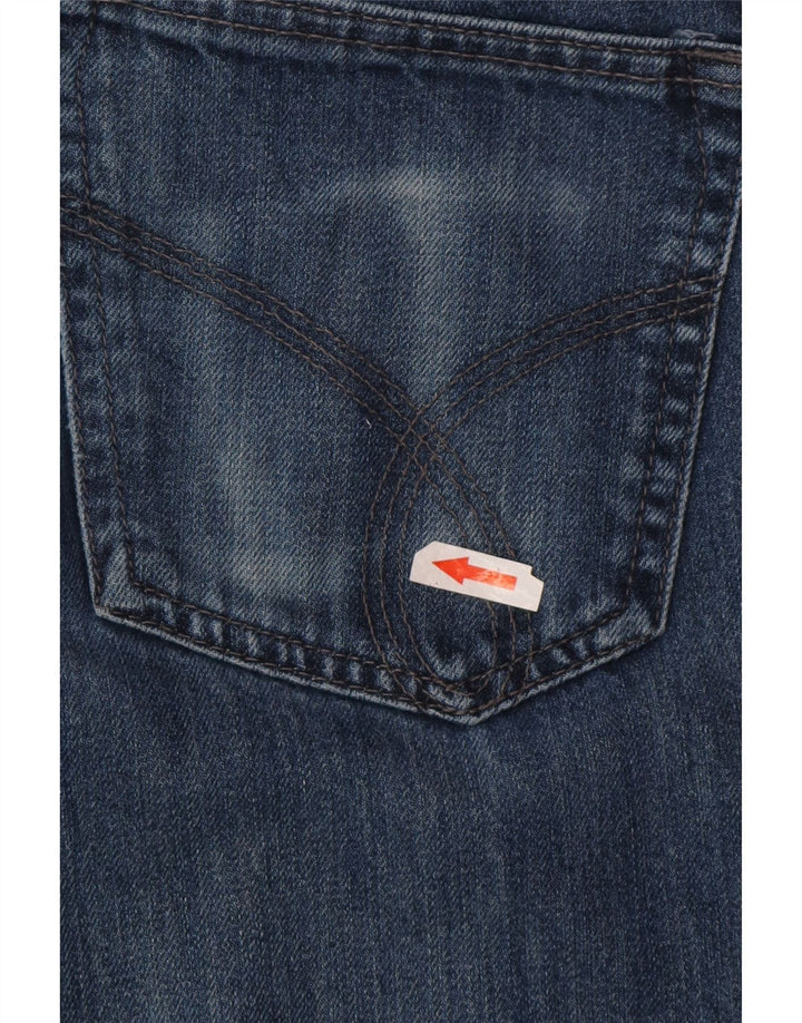 Calvin Klein Ανδρικό Slim Straight Jeans W30 L32 Μπλε βαμβακερό