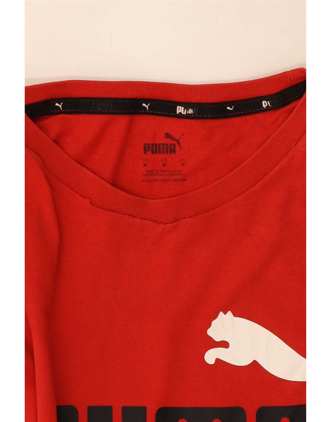 Ανδρικό γραφικό μπλουζάκι Puma, μεσαίο κόκκινο βαμβακερό