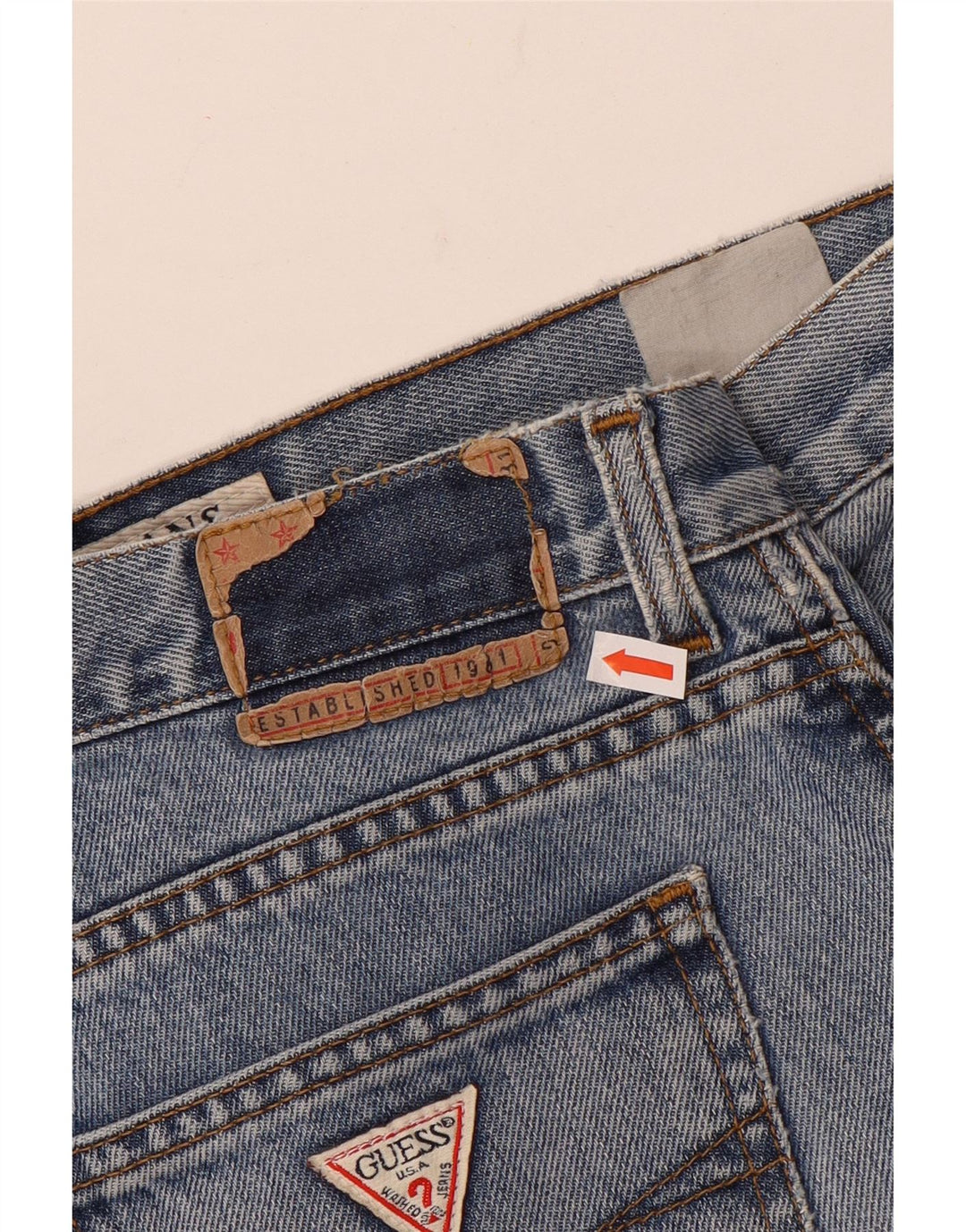 Ανδρικό τζιν Guess Distressed Straight W34 L31 Blue