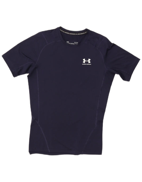 Ανδρικό μπλουζάκι UNDER Armor Heat Gear Top Medium Navy Blue Synthetic