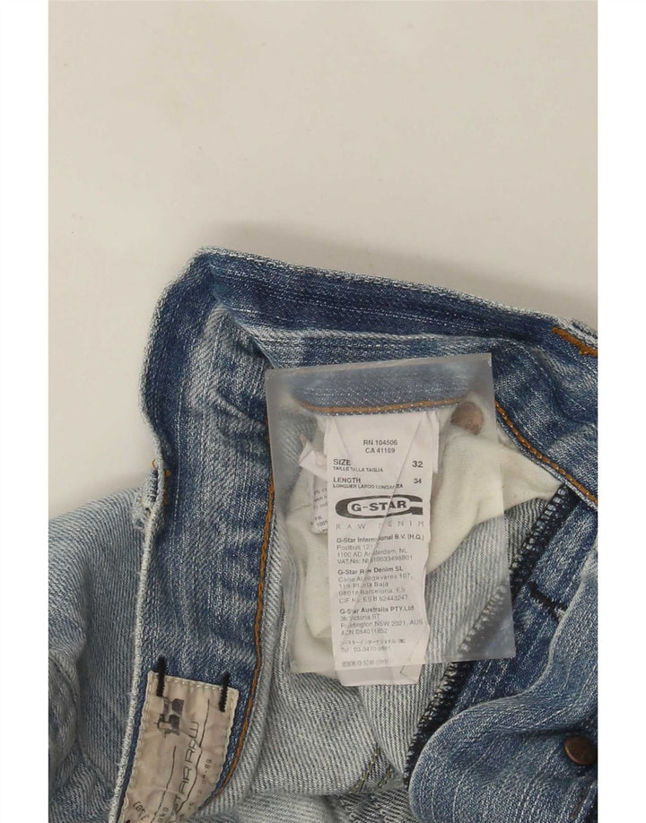 G-Star Ανδρικό τζιν Distressed Straight W32 L34 Μπλε βαμβακερό