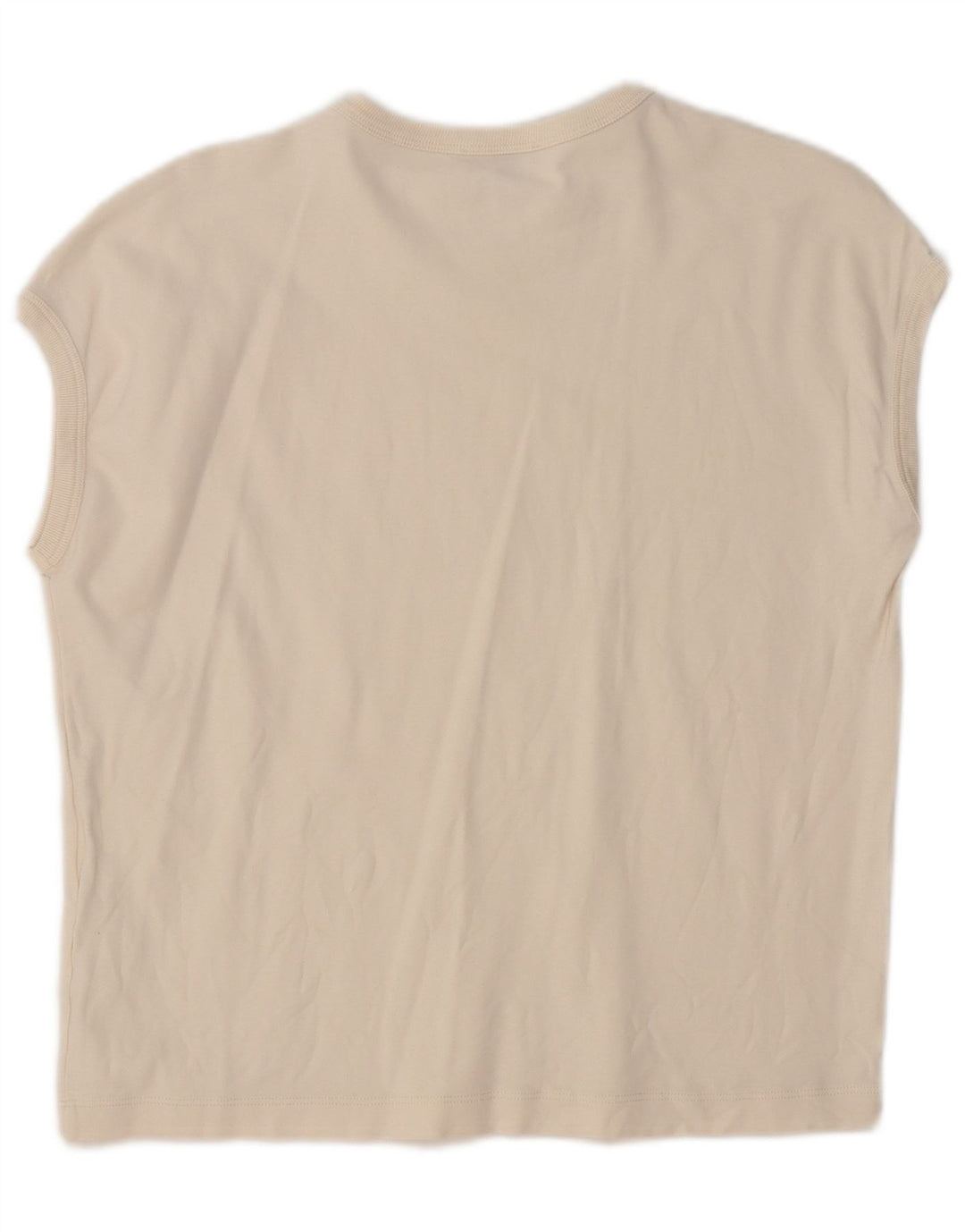 Massimo Dutti Γυναικείο T-Shirt Top UK 14 Medium Beige