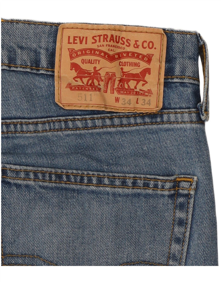 Levi's Mens 511 Slim Jeans W34 L32 Blue
