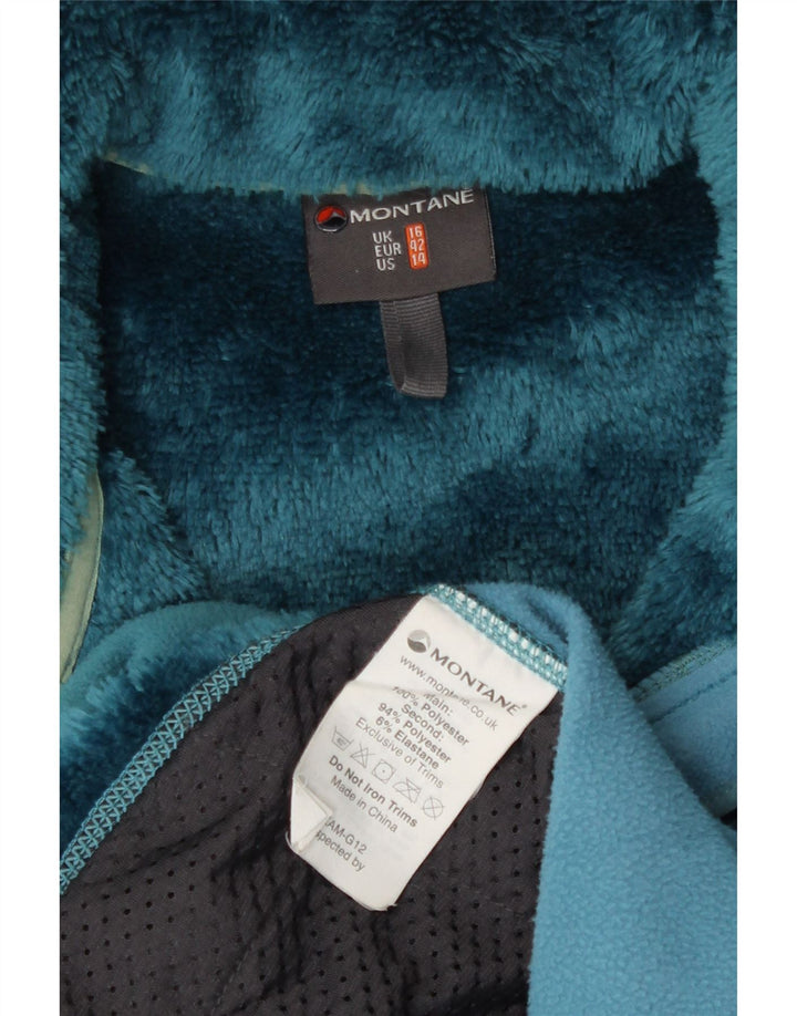 Γυναικείο Fleece Jacket Montane UK 16 Large Blue Colourblock Πολυεστέρας