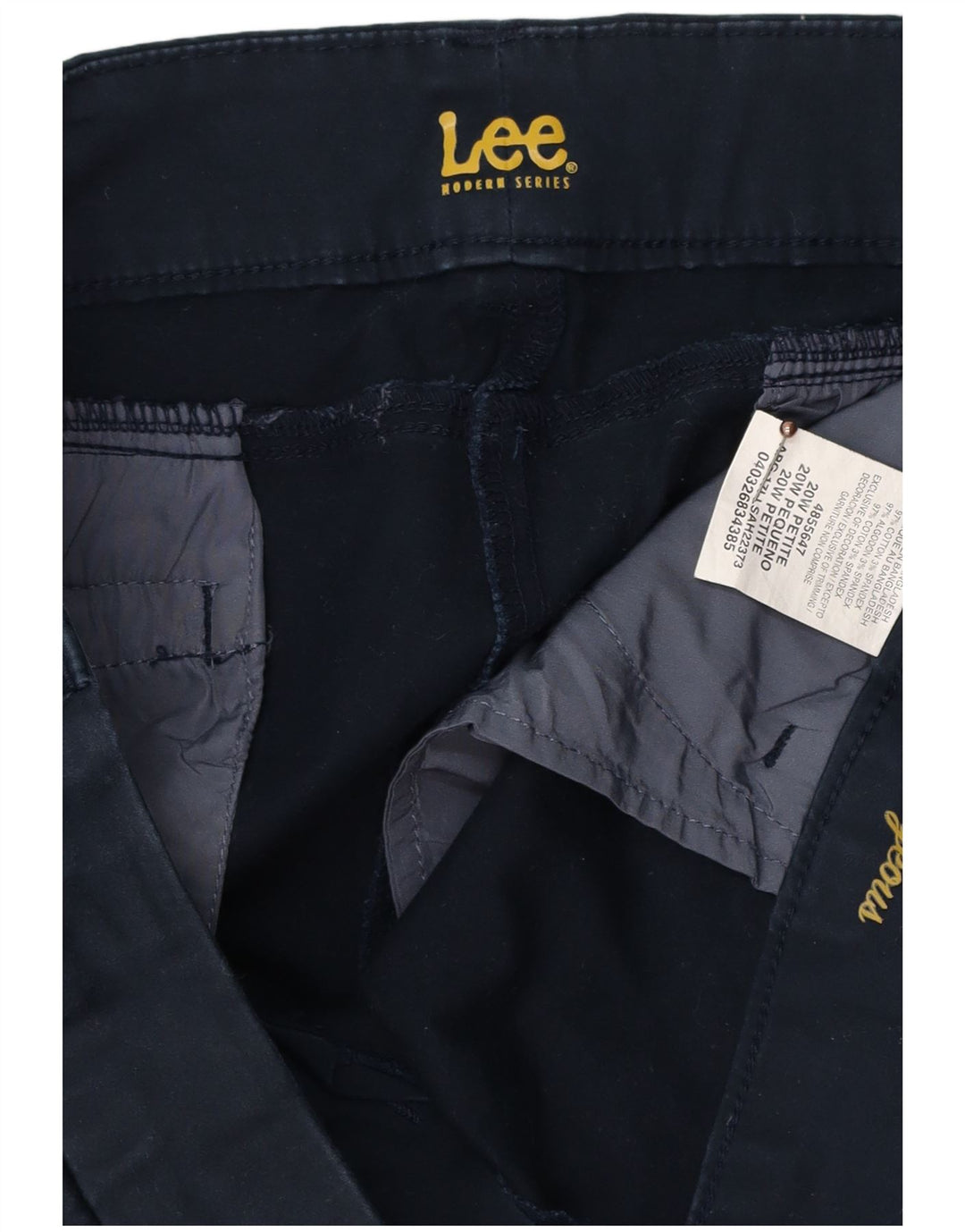 Γυναικείο Petite Straight Casual Παντελόνι LEE US 20 3XL W40 L27 Navy Blue