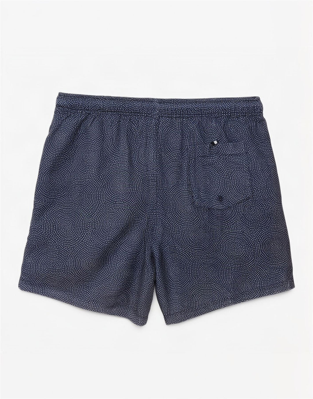 Ανδρικά σορτς κολύμβησης Marks & Spencer Small Navy Blue Geometric Polyester