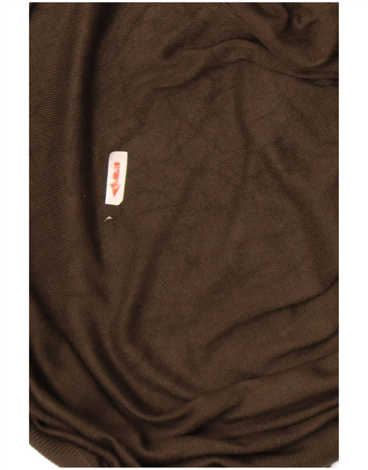 Ανδρικό πουλόβερ Zara με ρολό λαιμόκοψη, μεσαίο χακί βισκόζη