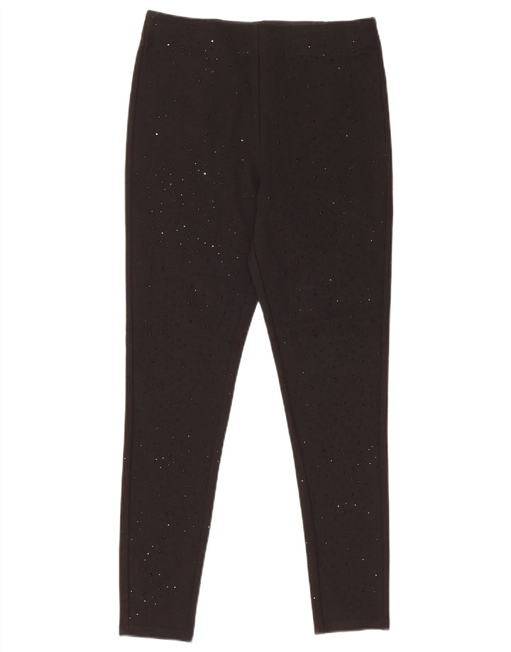 Zara Γυναικείο κολάν UK 10 Small Black Viscose
