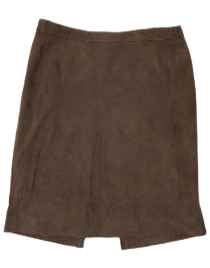 Vintage Γυναικεία Suede Φούστα W30 Medium Grey