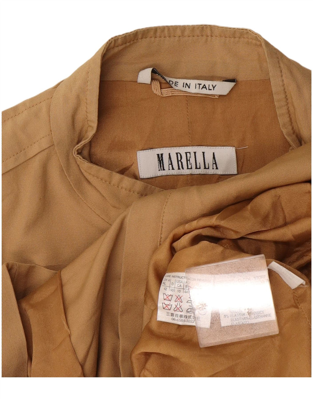 Marella Γυναικείο Utility Jacket UK 14 Large Beige Βαμβακερό
