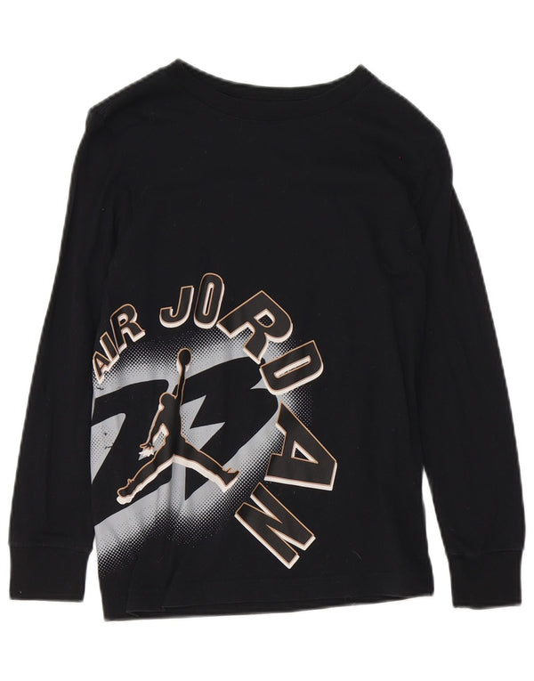 Jordan Boys Graphic Top Μακρυμάνικο 10-11 ετών Μεσαίο Μαύρο Βαμβακερό