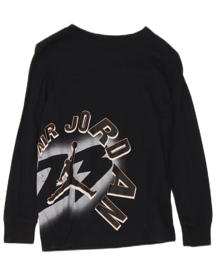 Jordan Boys Graphic Top Μακρυμάνικο 10-11 ετών Μεσαίο Μαύρο Βαμβακερό