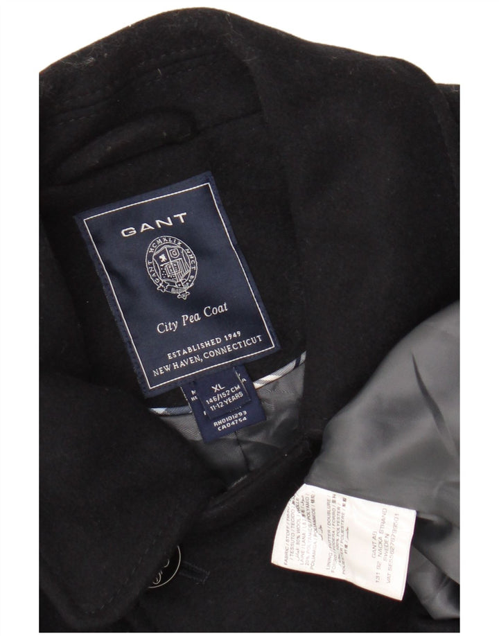 Gant Girls Pea Coat 11-12 Years XL Navy Blue Wool