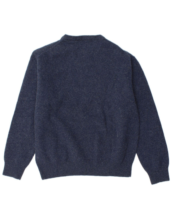 Γυναικείο πουλόβερ GANT Crew Neck Jumper UK 16 Large Navy Blue Lambswool