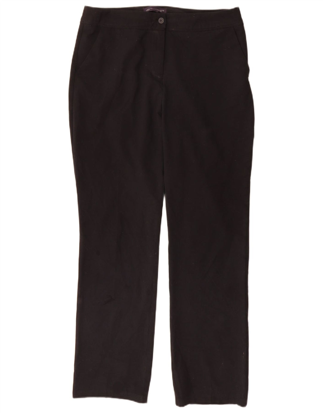 Marks & Spencer Γυναικείο ίσιο παντελόνι UK 12 Medium W32 L31 Μαύρο