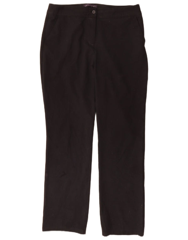 Marks & Spencer Γυναικείο ίσιο παντελόνι UK 12 Medium W32 L31 Μαύρο