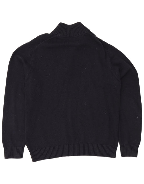 Ανδρικό πουλόβερ με φερμουάρ GANT 2XL, μπλε βαμβακερό