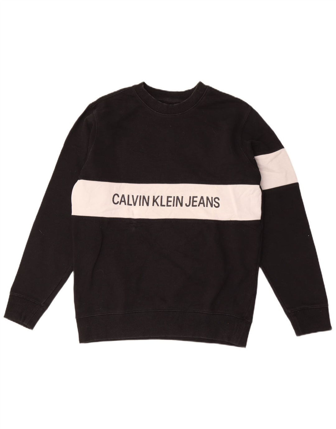 Ανδρικό γραφικό φούτερ Calvin Klein Jeans Jumper Medium Black Colourblock