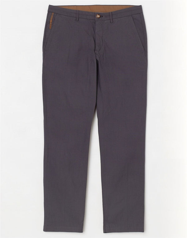 Massimo Dutti Ανδρικό ίσιο παντελόνι Chino EU 40 Medium W31 L30 Γκρι βαμβακερό