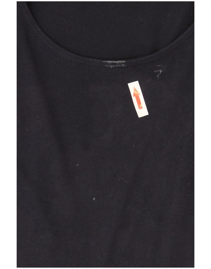 Marks & Spencer Γυναικείο κανονικό Maxi Φόρεμα UK 14 Medium Navy Blue βαμβακερό