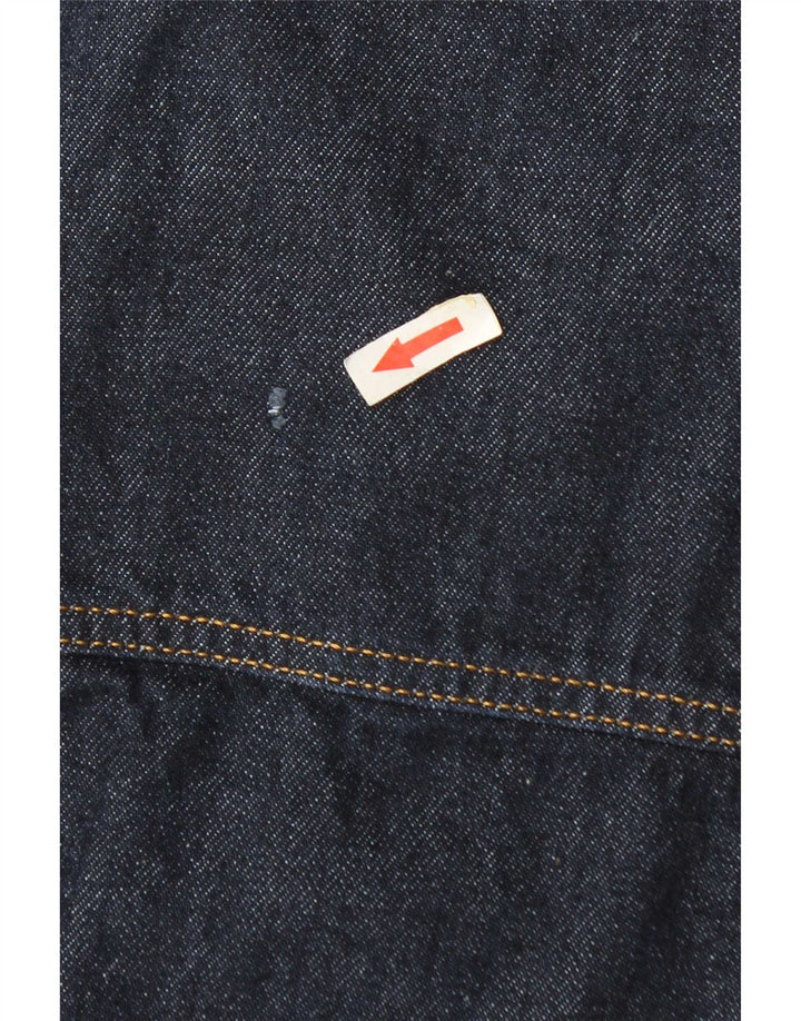 Zara Ανδρικό Τζιν Μπουφάν UK 42 XL Navy Blue Polyester