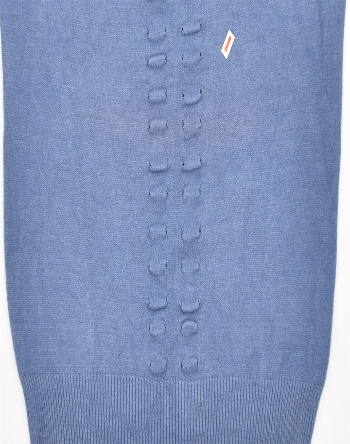 VINTAGE Womens Crew Neck Jumper Sweater UK 16 Large Blue Viscose | Vintage | Thrift | Second-Hand | Used Clothing | Messina Hembry 