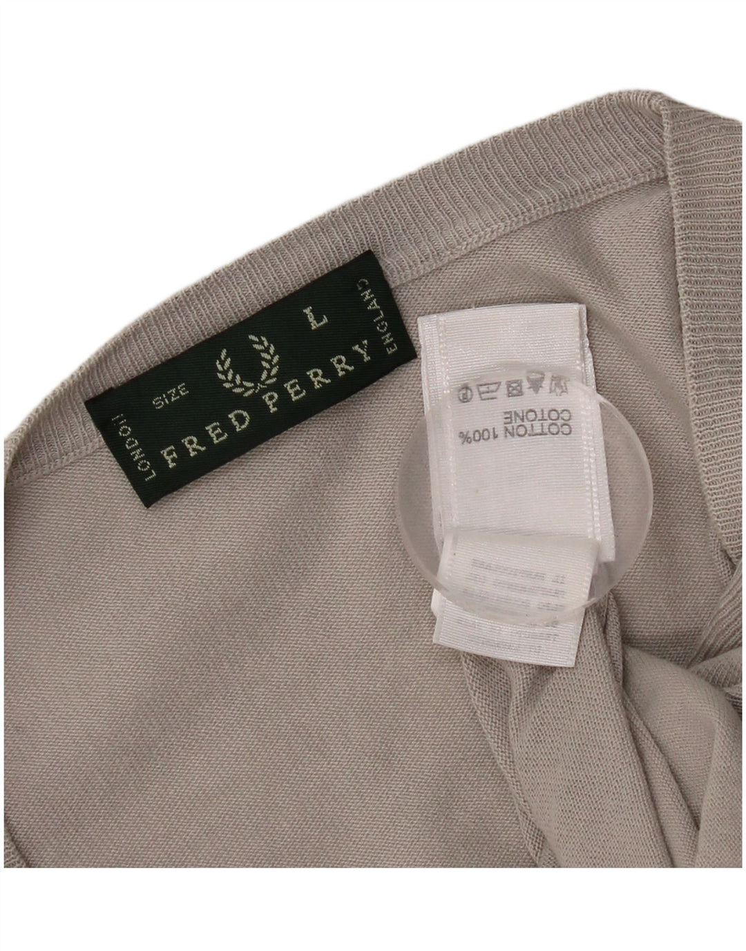 Fred Perry Ανδρική ζακέτα πουλόβερ μεγάλο γκρι βαμβακερό