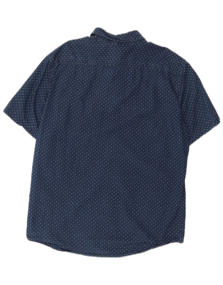 Ανδρικό πουκάμισο Levi's Standard με κοντό μανίκι, Βαμβακερό μεσαίο μπλε ναυτικό