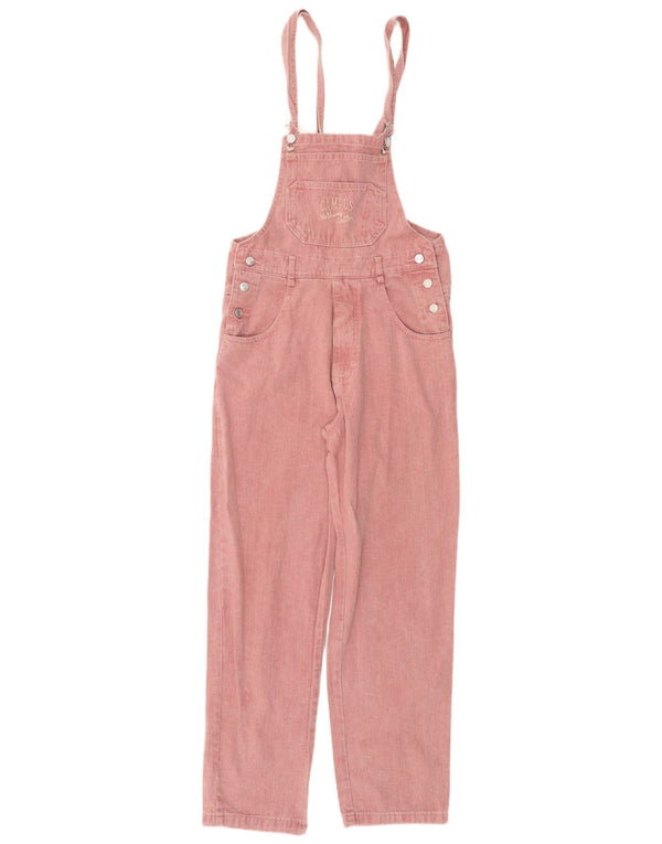 CAMPUS Γυναικεία Dungarees Loose Jeans IT 40 Small W30 L29 Ροζ βαμβακερό