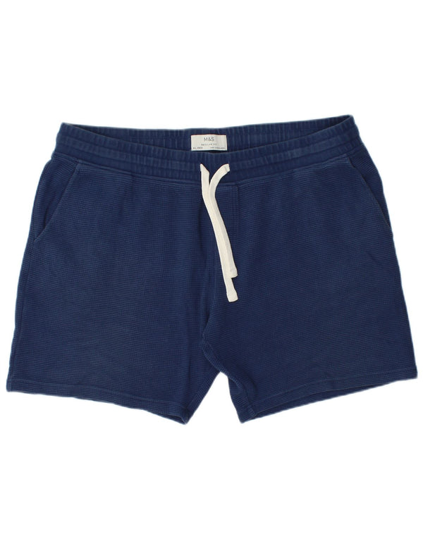 Ανδρικό αθλητικό σορτς Marks & Spencer Regular Fit XL Navy Blue Cotton