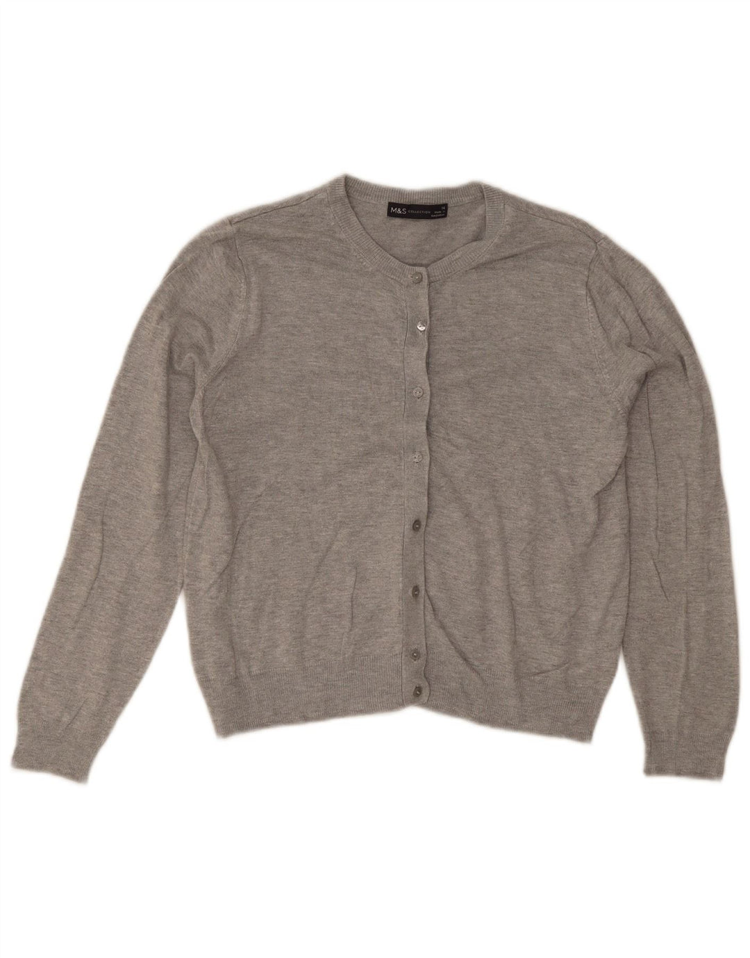 Marks & Spencer Γυναικείο Bolero Jumper UK 14 Medium Grey Viscose
