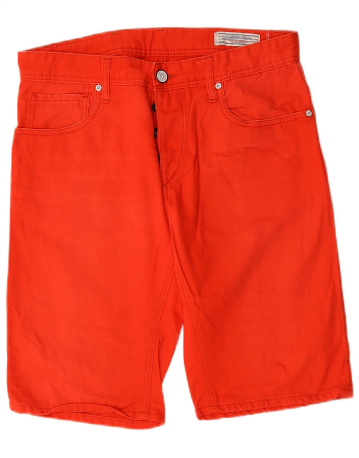 Ανδρικό τζιν σορτς Jack & Jones W32 μεσαίο κόκκινο