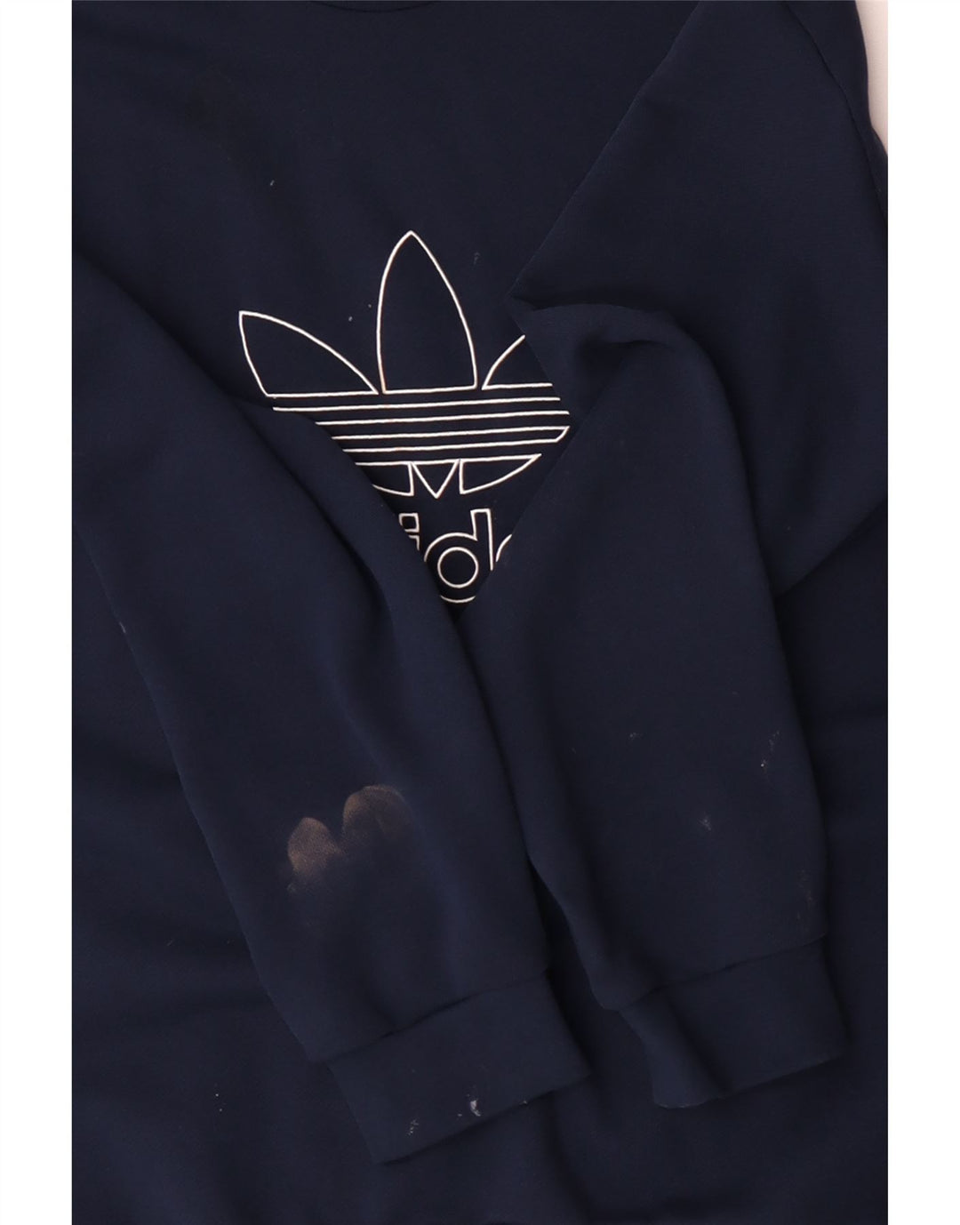 Ανδρικό γραφικό φούτερ ADIDAS Jumper XL Navy Blue Cotton